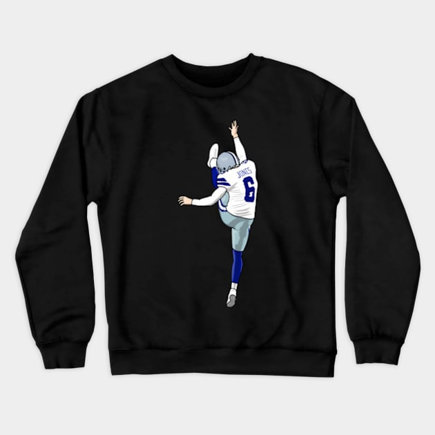 The Legendary Punter Jones Crewneck Sweatshirt by Lonacrumton